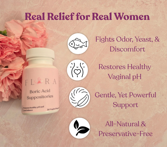 Flora Boric Acid Suppositories